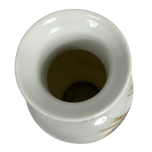 Jingdezhen Porcelain Vase Two Geisha Women Dancing w/ Swords + Chinese Poem - Picture 6 of 10